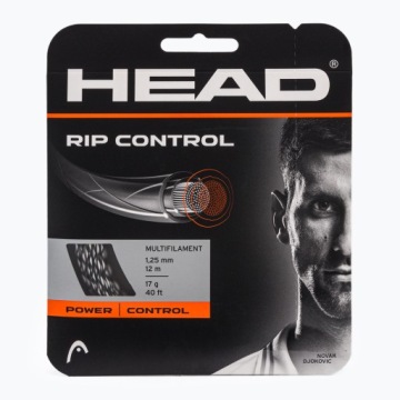 Теннисные струны Head Rip Control 1.30 - чёрные/белые