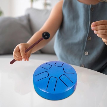 3,8-дюймовый музыкальный инструмент с барабаном для языка, темно-синий