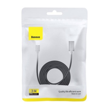 УДЛИНИТЕЛЬ BASEUS КАБЕЛЬ-АДАПТЕР USB 3.0 ПАПА-МАМА 5 Гбит/с 3М
