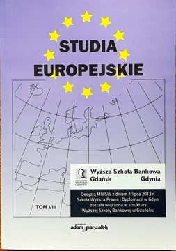 STUDIA EUROPEJSKIE VIII
