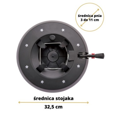 УСТОЙЧИВАЯ ПОДСТАВКА ДЛЯ ЕЛКИ НАЧАЛО 1 ДЕРЕВО 2,0 М CE ЦВЕТ АНТРАЦИТ