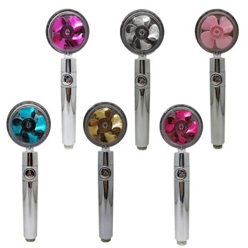 New Propeller Driven Shower Head Cotton Filter Turbocharged High Pressure