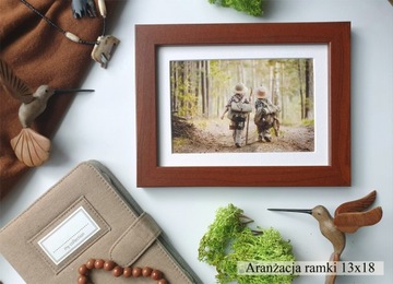 Рамка А4 21х29,7 Паспарту 15х21 Италия коричневый