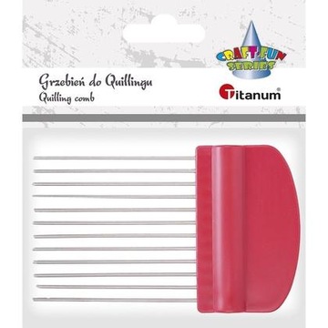 Grzebień do quillingu 12 zębów 64mm /Titanum