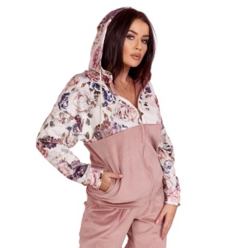 КОМПЛЕКТ ЖЕНСКИЙ ВЕЛЮРОВЫЙ СПОРТИВНЫЙ КОСТЮМ, СВИТШОТ, БРЮКИ