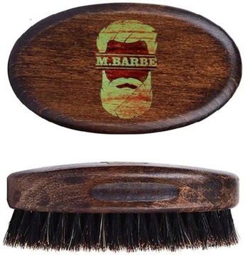 Деревянная щетка для бороды Kartacz Wenge, натуральный волос кабана