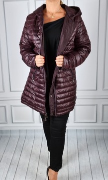 Женская двусторонняя стеганая парка больших размеров