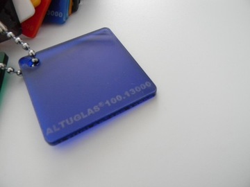 Plexi NIEBIESKA translucentna 3mm 50x50 cm