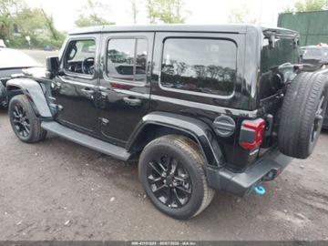 Jeep Wrangler IV 2024 Jeep Wrangler Jeep Wrangler Sahara 4XE od firmy ubezpieczeniowej 2.0 375KM, zdjęcie 3