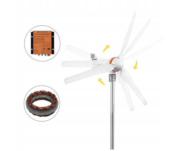 TURBINA WIATROWA GENERATOR 12V 400W 3 OSTRZA EFEKTYWNA