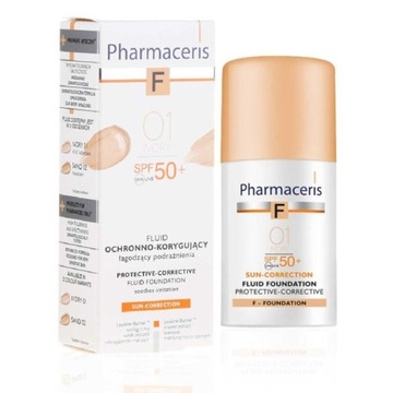 PHARMACERIS F Защитно-корректирующий флюид SPF 50+ Ivory 01 30 мл