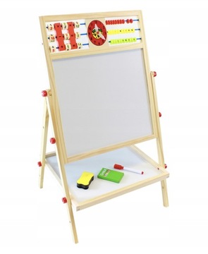 МАГНИТНАЯ ДОСКА 2 В 1, ДВУСТОРОННЯЯ ДЕТСКАЯ, НАБОР ДЛЯ СУХОГО СТИРАНИЯ