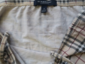 Burberry bluzka w kratę crop top y2k S