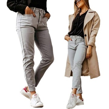 Spodnie damskie Jeans MONDAY szare S 3125