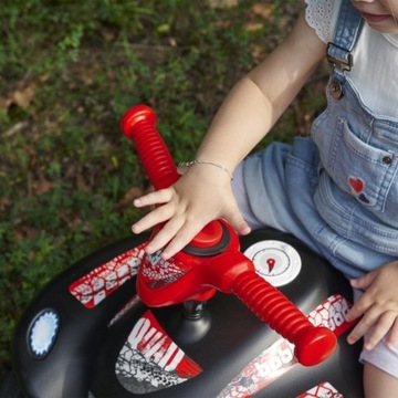 RIDE ON PUSHER PUSHER DURABLE BOBBY QUAD RACING PUSHER ЧЕРНЫЙ БОЛЬШОЙ