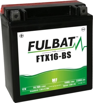 Akumulator Fulbat YTX16-BS FTX16-BS 12V 14Ah 230A