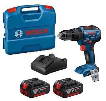 Bosch GSB 18V-55 + 2x 5.0 Ah + ładowarka + walizka