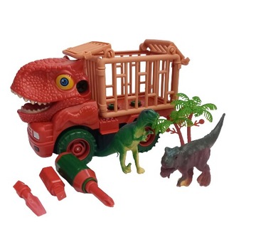 Auto dinozaur zestaw z dinozaurami i śrubokrętami