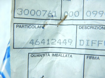 DIFUZOR KANÁL VENTILACE PRAVÝ ZADNÍ FIAT BRAVA MAREA