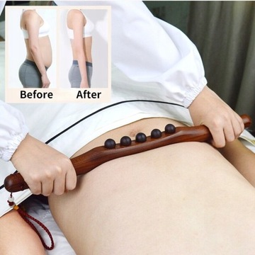 New Natural Wooden Gua Sha Stick For Neck Shoulder