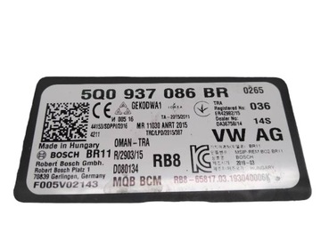 MODUL BCM 5Q0937086BR SKODA KODIAK I (2016-2023) 2.0 D