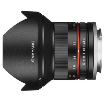 SAMYANG 12mm F2.0 NCS CS CZARNY SONY E + 2 LATA GWARANCJI