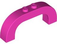 LEGO 6183 łuk arch 1x6x2 c.różowy 2szt.