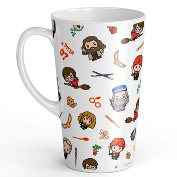 Kubek latte Harry Potter Postacie 450 ml markowy