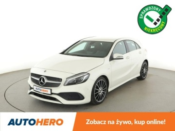 Mercedes Klasa A W176 Hatchback 5d Facelifting 180 122KM 2017 Mercedes A 180 AMG Line full LED Podg.fotele i
