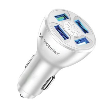 WOZINSKY SZYBKA ŁADOWARKA SAMOCHODOWA 4 x USB-A 50W QUICK CHARGE 3.0
