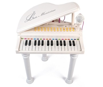Фортепиано для детей + микрофон, обучение игре на светодиодном органе