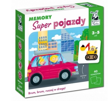 Gra Memory Super pojazdy Kapitan Nauka 3+