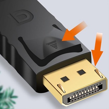KABEL ADAPTER DISPLAY PORT DISPLAYPORT DP HDMI PRZEJŚCIÓWKA 4K KONWERTER