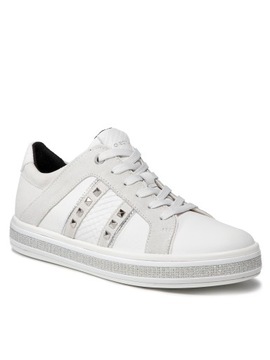 GEOX Sneakersy D Leelu' C D16FFC 08522 C1352 White