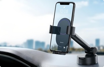 АВТОМОБИЛЬНЫЙ ДЕРЖАТЕЛЬ ТЕЛЕФОНА BASEUS GRAVITY ДЛЯ ПРИБОРНОЙ ПАНЕЛИ, КОКПИТЫ, ОКНА