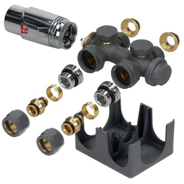 Podłączenie środkowe grzejnika łazienkowego