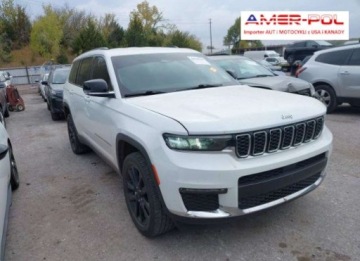 Jeep Grand Cherokee IV 2021 Jeep Grand Cherokee 2021, 3.6L, 4x4, L LIMITED, po gradobiciu 3.6 Benzyna