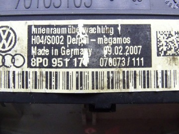 AUDI A3 8P 03-12 LAMPA POLSTROVÁNÍ PŘEDNÍ