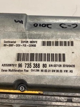 9673538880 OBRAZOVKA NAVIGACE 1.4 16V 65 2012 CITROEN C3 I (FC_)