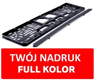 100szt ramki tablica rejestracja nadruk fullkolor