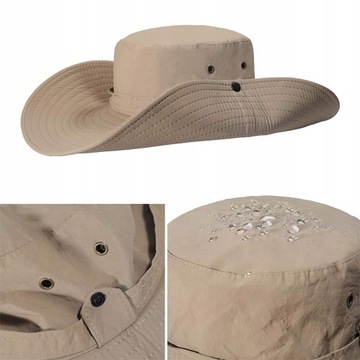 KAPELUSZ BUCKET HAT DUŻE RONDO Z REGULACJĄ 55-58CM