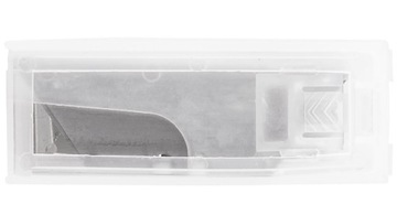 NÓŻ BEZPIECZNY NA OSTRZA TRAPEZOWE Z MAGAZYNKIEM + OSTRZA ZAPASOWE 10szt