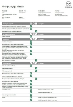 История обслуживания MAZDA VIN, дилерский пробег, PDF 7/7