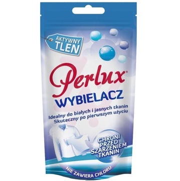 Perlux Wybielacz aktywny tlen Odplamiacz do tkanin białych w saszetce 100ml