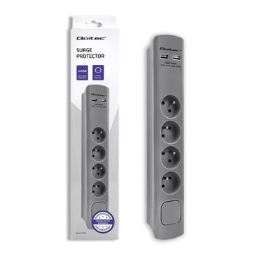 Listwa antyprzepięciowa | 4 gniazda | 2xUSB | 1|