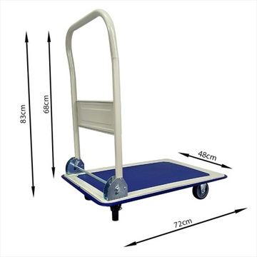 Składany wózek PLATFORMOWY TRANSPORTOWY magazynowy 150kg PH1501