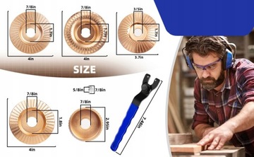 Ściernica Tarcza do Rzeźbienia w Drewnie x 5 100mm