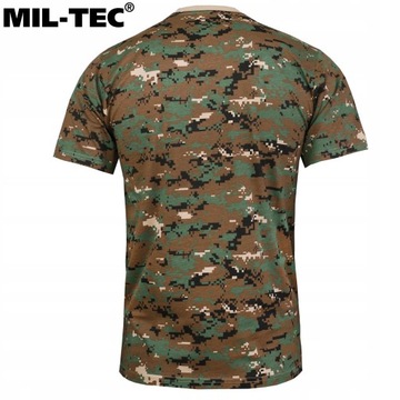 Koszulka Męska Wojskowa Mil-Tec T-Shirt pod mundur Digital Woodland S