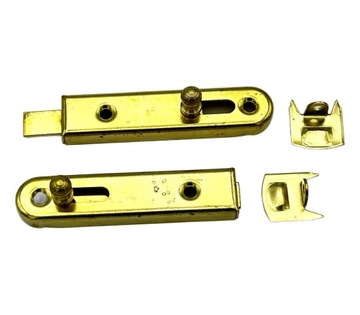 ZASUWKA MEBLOWA METALOWA ZŁOTA 70 mm OZDOBNA 2 szt