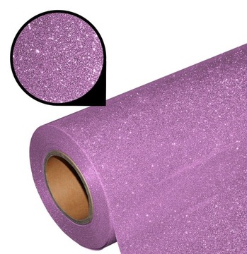 Folia Glitter brokatowa SGL-55 Pastel Pink 1 metr